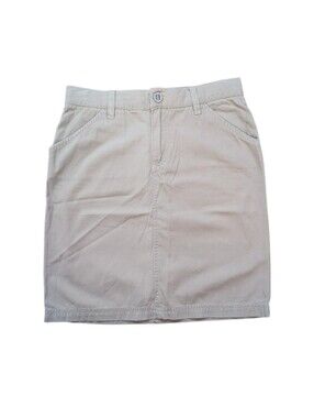 Roxy Quiksilver Y2K Khaki Utility Cargo Skirt Size 3 Beige Mini Surf Skirt